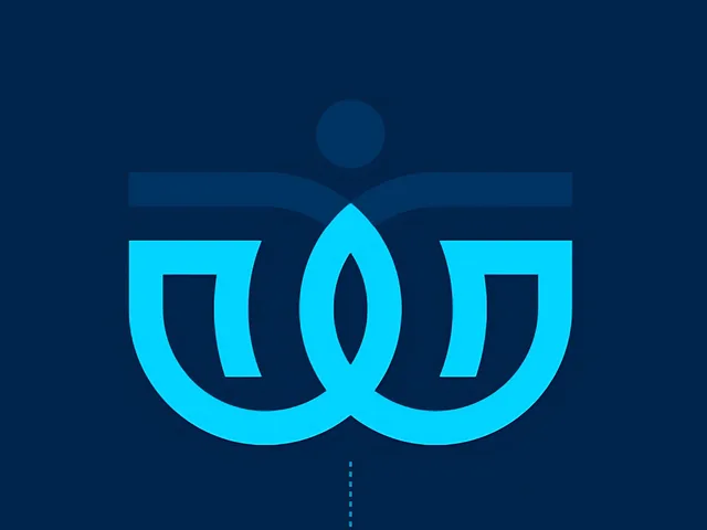 The letter W in the Well Motion logo