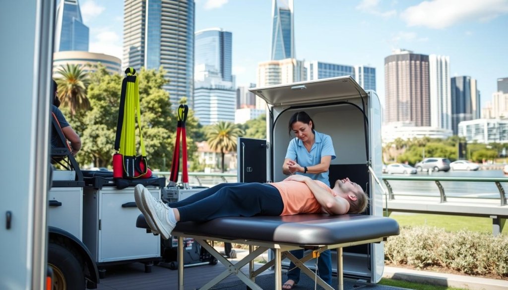 Mobile physiotherapy treatment